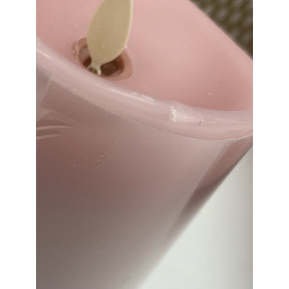 Luminara Real Flame Effect Candle PINK Smooth 2 5" & 7" w/ Remote Flameless - Picture 5 of 7